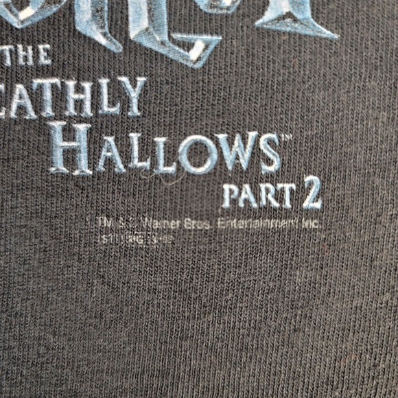 Harry Potter & The Deathly Hallows Part 2 Shirt Medium Only One Can Live - Picture 7 of 8
